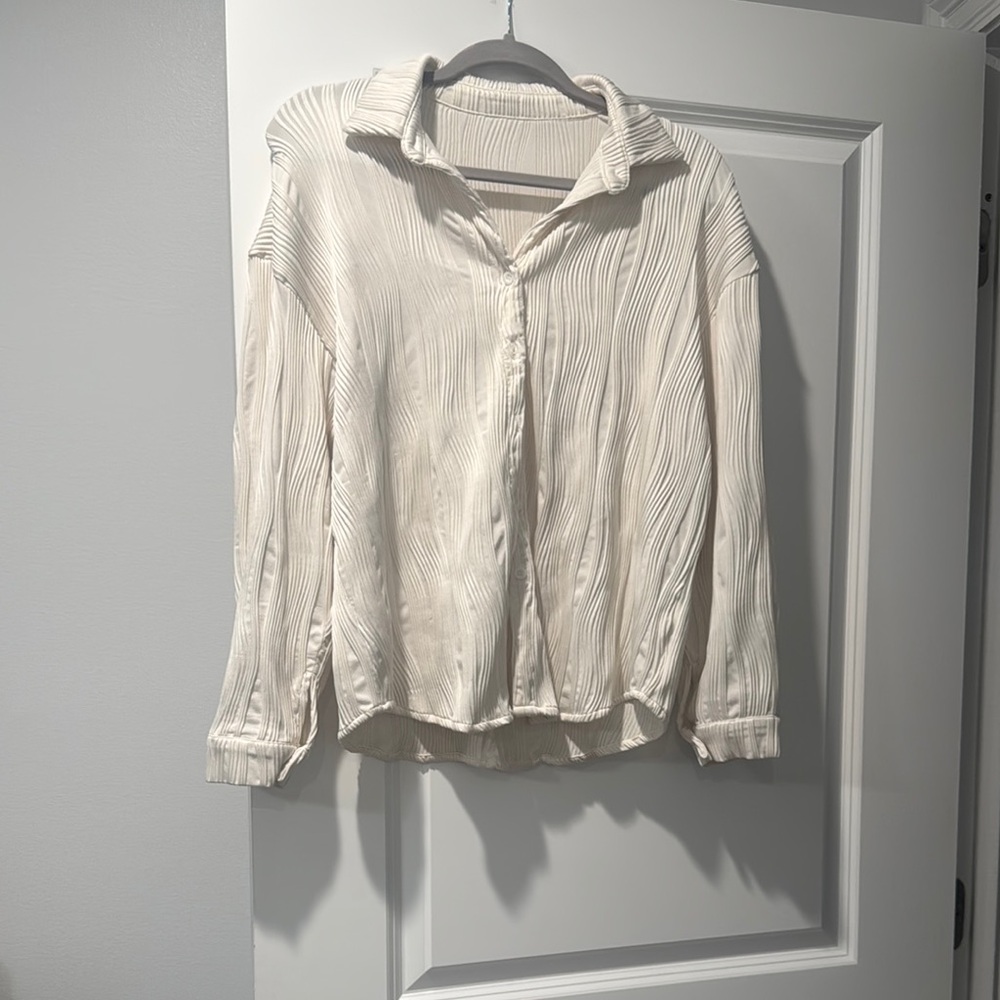 Elegant Cream Women's Top